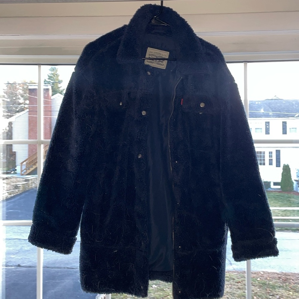 Levi blue long jacket